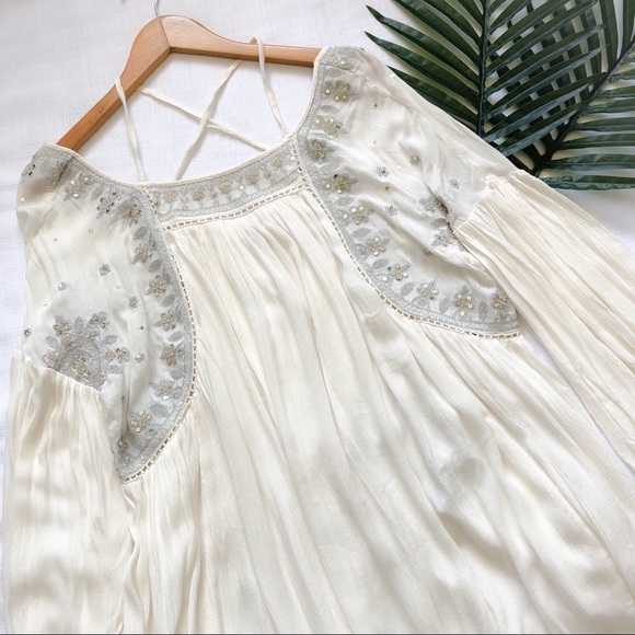 Free People Tops - Free People Embellished Strappy Back Tunic